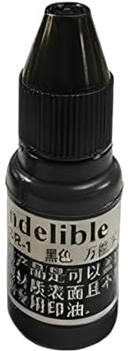 Tinta Para Sellos De Caucho: Tinta Para Sellos A Base De Impermeable, Fórmula De Secado Rápido Que No Mancha, Solución De Marcado Permanente, Tintta De Impresión De Alta Cobertura
