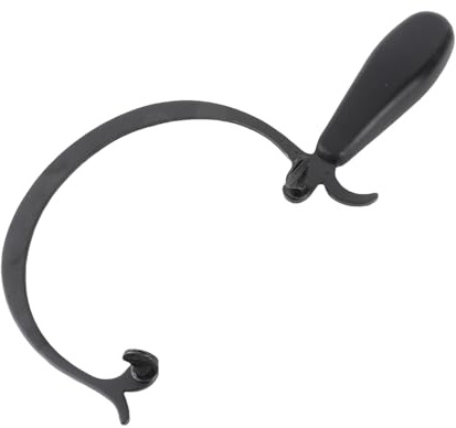 Marco de sierra para joyería, marco de sierra de corte con diseño curvo y mango de goma dura negra, marco de sierra de trinquete de aleación para trabajos en madera, fabricación de
