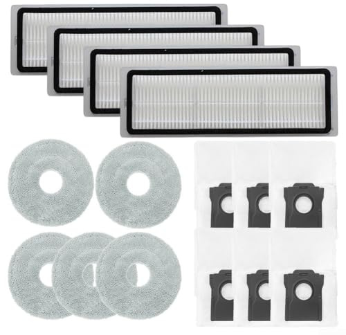 Juego de trapeador y bolsa de polvo para filtro de vacío para JONR X1 MAX Q11 para Deerma X80 Ultra X90 Ultra con construcción de microfibra de plástico de nailon (B)