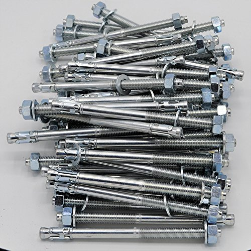 Bolzenanker M8 / 75 mm, 50 Stück, ETA Zulassung, verzinkt, Schwerlastdübel, Keilanker