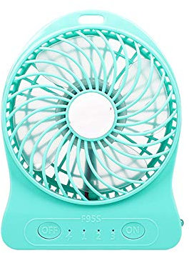 XRX Mini Ventilatore Portatile da Ufficio USB Desktop Ventilatore Grande Ricaricabile per Vento