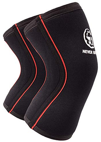 HYFAN Professionelle Ellenbogenbandage, Kompressionsschutz für Kniebeugen, Crossfit, Workout, Gewichtheben, Tennis, etc. (ein Paar, L, schwarz)