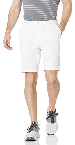 Amazon Essentials Short de Golf Extensible pour Homme Coupe Classique (Disponible en Grande Taille Large), Blanc, Taille 38