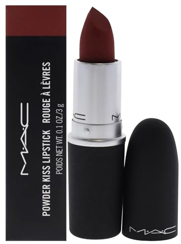 MAC Powder Kiss Lipstick - 926 Dubonnet Buzz for Women 0.10 oz Lipstick