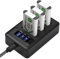 Andoer NP-BX1 3-Slot Battery Charger with LED Indicators + 3 x NP-BX1 3.6V 1350mAh Batteries with USB Charging Cable for Sony DSC-RX100/100 II/100M II/100 III/100 IV /100V VII/ZV-1