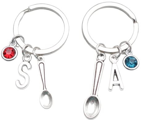 Big Spoon Little Spoon Matching Keyrings - Valentine's Gift. Couples Gift. Anniversary Keyring. Novelty Keyring