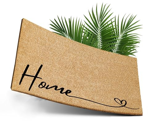 ElbFuchs® Zerbino in Cocco 60x40 cm | Home | Extra Resistente e Antiscivolo | Zerbino Casa | Tappeto in Cocco Interno Divertente | Zerbino Esterno Ingresso Originale | Zerbini per Ingresso