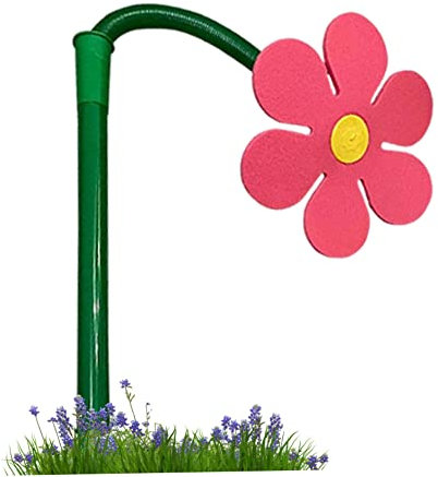 Crazy Daisy Water Sprinkler, 29.9inch Garden Dancing Flower Sprinklers, Lawn Watering Sprinkler Sprayer, Garden Irrigation Tool for Yard Plant Flower Lawn Watering (Red)