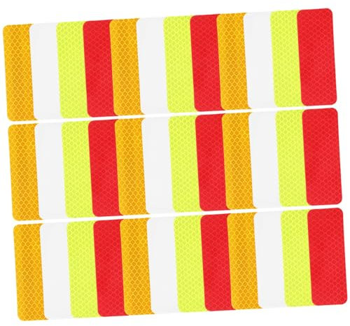 ULTECHNOVO 40pezzi Nastro Riflettente Adesivo Per Sicurezza Adesivi Per e Biciclette Facile Installazione e Resistente All Colori Variabili Per Uso Esterno