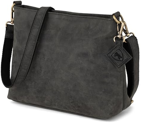 Berliner Bags Vintage Umhängetasche Marbella S, Mittelgroße Schultertasche Crossbody Bag aus Leder, Handtasche für Damen