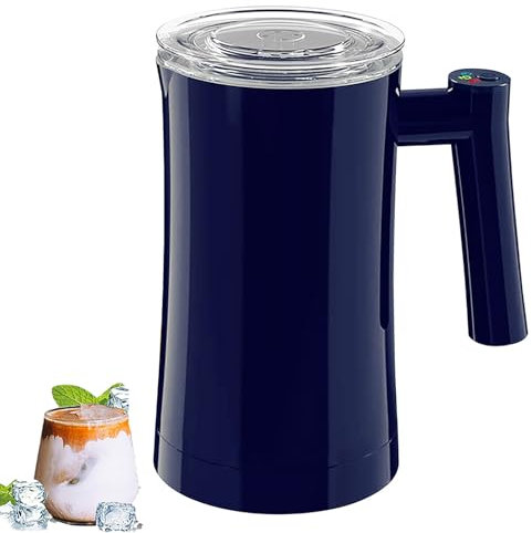 ERICAT Montalatte, Macchina Elettrica per La Schiuma di Latte con Impugnatura Antiscivolo, 3 Livelli di Temperatura Regolabile E Rivestimento Antiaderente, per caffè, tè con Bolle, tè al Latte