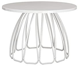 HHeaeR Alzata per Dolci Espositore for Torta in Ferro for Matrimonio, Gonna, Piatto for Torta, Tavolo da Dessert, Vassoio for Torta, espositore for Dessert Alzata per Torta(Bianco,S)