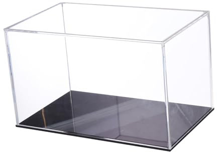 BCOATH 1stück Transparentes Acryl Modell Display Box Horizontale Vitrine Für Sammlerstücke Staubdicht Hochtransparent Für Actionfiguren Und Modelle
