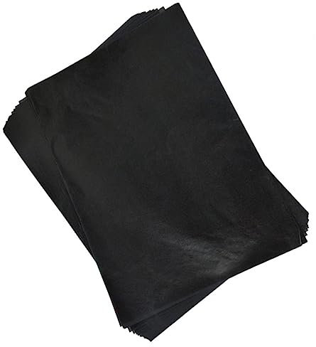Tofficu 100 Stücke Transparentpapier Schwarz Schwarzes Transparentpapier Transferpapier Übertragungspapier Kohlepapier Kaufen