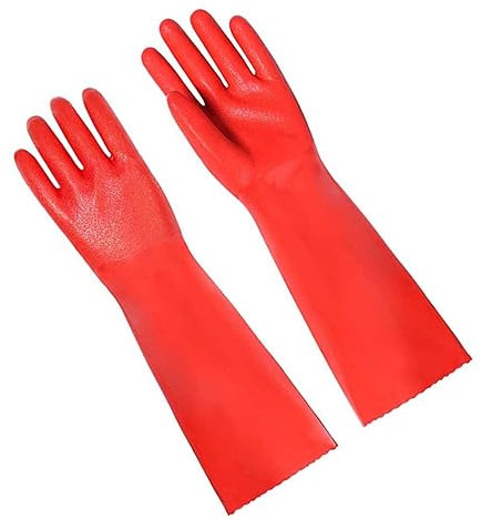 HOMOCONO Dishwashing Gloves Kitchen Cleaning Gloves Thicken Warm Non-slip for Daily Use Wash Car Gardening