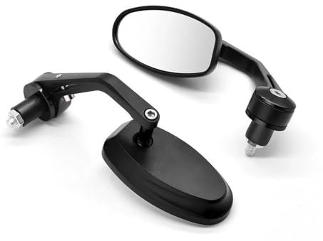 Lenkerendenspiegel Für Suzuki Für GSR 600 750 Für GSX S750 R600 R750 Für SFV Für SV 650 TL1000S Motorrad CNC Spiegel 7/8 Griff Bar End Aluminium Rückspiegel Motorrad Spiegel(2)