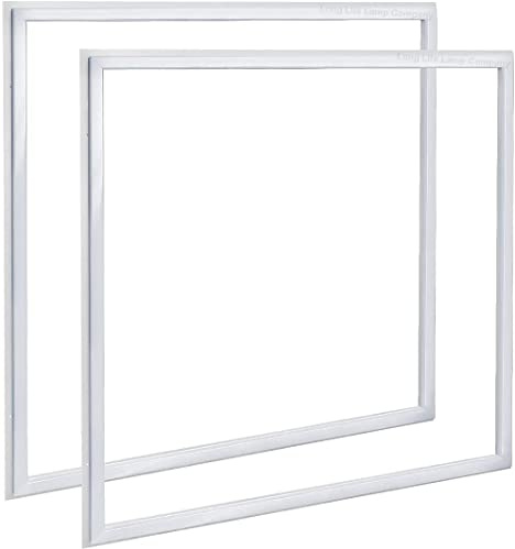 Pack of 2 Ultra-Bright LED Panel Lights,Edge Frame, 50W 600x600MM, 5000 Lumens, High-Performance Recessed Ceiling Panel, Cool White, Energy-Saving Square LED for Offices, Schools & Commercial Spaces