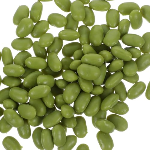Ciieeo Artificial Bean Model Soybean Prop Faux Vegetable Decor for Kitchen Restaurant Display Store Cabinet Photo Props Home Decoration Learning Toy 0.63 X 0.39 X 0.28 in