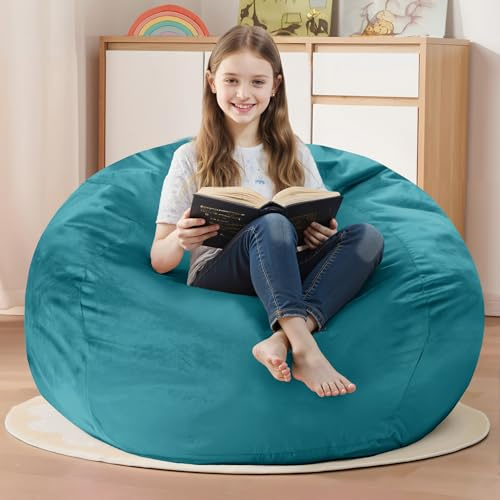 Homguava 2FT Bean Bag Chair,2' Bean Bags with Handle,Small Beanbag Chair