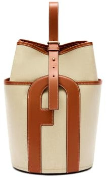 FURLA Lido Bucket Bag M Toni Cognac