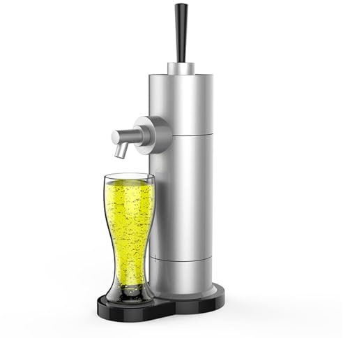 Dispensador portátil de cerveza de barril con generador de espuma fina, mini Kegerator y dispensador eléctrico de bebidas para bar en casa, para entusiastas de la cerveza