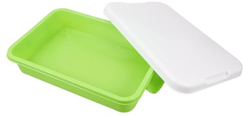 GARIOUANS Portable Kunststoff Sandkasten Mit Deckel Kleine Sandspielzeug Aufbewahrungsbox Robuste Outdoor Sandtray Vielseitige Aufbewahrungslösung Für Junge Mädchen Tragbar Und Großvolumig