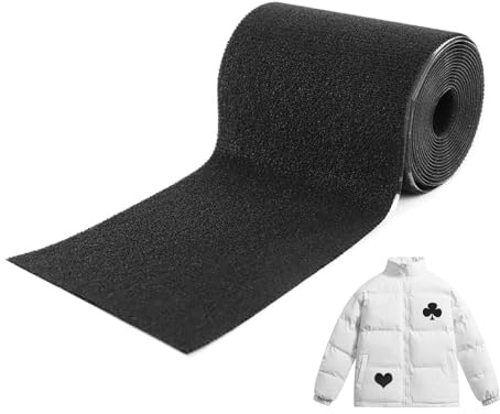 Luckwaii Flicken Selbstklebend Stoff Gewebe-Reparaturband für Segeltuch, 10cm x 2m Selbstklebender Stoffkleber Textilkleber Fabric Patches Stoffklebeband Schwarz Textilklebeband für Stoff, Daunenjacke