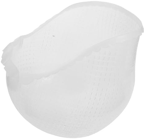 LOORGVEL Gorro Mechas de Silicona Reutilizable con Agujero Cruzado, Diseño Elástico y Semitransparente Blanco para Teñido en Casa y Salón