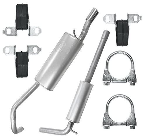 POLMOstrow Auspuff für VW Polo 5 V 6R 2009-2014 | Mitteltopf und Endtopf, Motoren: 1.4, Fließheck