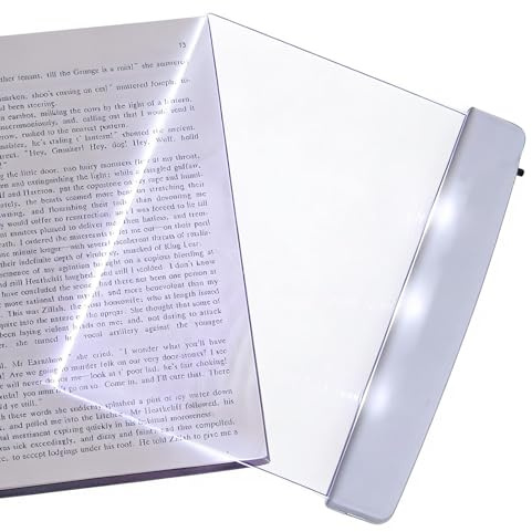 Luz Para Libros De Página Lámpara De Clip Desmontable Con Panel LED | Luces para Lectura Nocturna de Libros Para Niños Mujeres Lectores Cama Escritorio Salón Colegio Dormitorio Viaje Camping