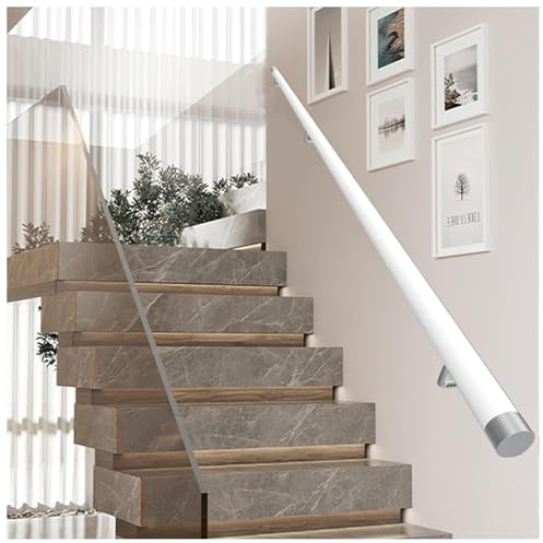 GLDYTVF Trappräcken, väggräcke, 30 cm till 6 m, halkfri säkerhetsramp, furu stödstång för inomhus, perfekt för barer, loft, hallar och trappor utomhus