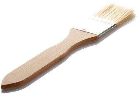 Lares Pinceau de cuisine en bois de hêtre - Idéal pour graisser et glacer - Largeur de la brosse : 3,5 cm - Fabriqué en Allemagne