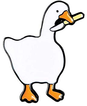 Ruluti 1pc Tier Gans Emaille-brosche, Metall-Legierung Schmuck-Revers-Abzeichen Zubehör Für Kleidersack