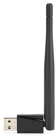 ASHATA Adaptador WiFi USB, Adaptador de Red inalámbrica 802.11gbn 2.4G, Dongle USB Wi-Fi con Antena 3.5DBI, Soporte para Win 7 / Win8 / Win8.1 / WIN10 / Linux/Android