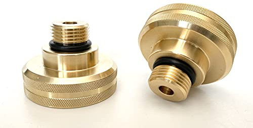 Dish LPG GPL - Adattatore in ottone, filettatura 22 mm, lunghezza 40 mm