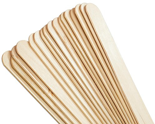 Betzold Holzstäbchen - 250 Stück | breit Holzstiele zum Basteln Holzspatel Bastelmaterial