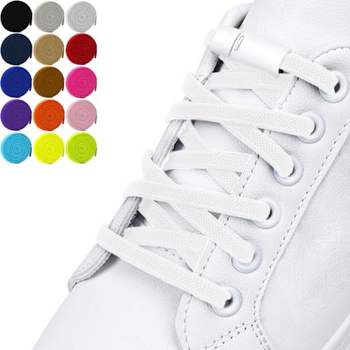 DALLAR Cordones Elásticos sin nudo - Cordones Ajustables y resistentes - Aptos en Zapatos y Zapatillas - Para Niños y Adultos