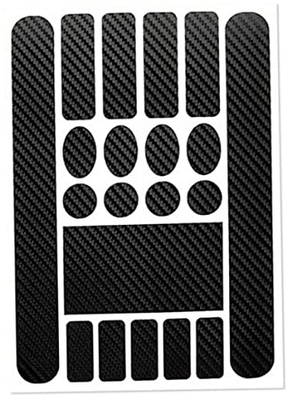 1sheet Bicycle Chainstay Stickers Chainstay Frame Protector Scratch Resistant Sticker Bike Protective Tape Guard for Road Bike(Carbon Black), Bike Frame Protection Chain Stay Protector Chainstay