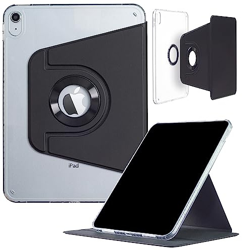 Hülle für DMaos für iPad mini-7. 6. Erzeugung (8,3'') 2024 2021, Magnetic Abnehmbare Smart Cover, Faltbarer Ständer, 360° drehbar - Schwarz