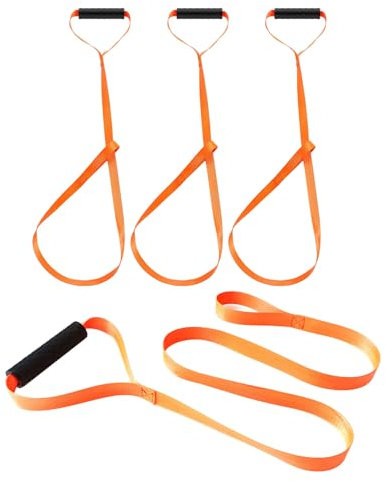 1/4 Stück Nylon Hirsch Zuggeschirr Verschleißfestes Abschleppseil Zugseil Heavy Duty Hirsch Zuggurt mit Griff Tragbarer Heavy Duty Hirsch Zuggurt mit Griff Jagdzubehör
