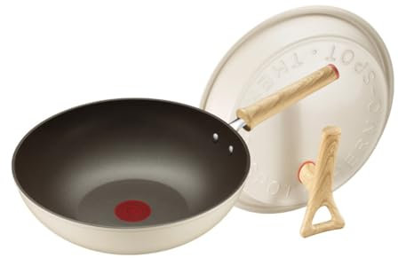 JingYi Store Wok Aus Aluminiumlegierung Antihaftbeschichtete Küchenpfanne Haushaltswok Allgemeine Kochpfanne Küchenutensilien (Color : White, Size : 32cm)