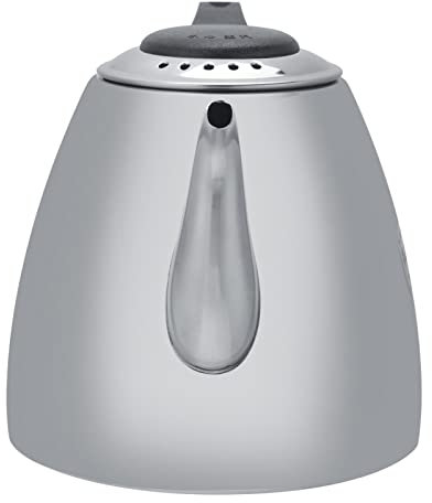 Bouilloire à thé 1,2l/1,5L en Acier Inoxydable, Théière sur Cuisinière, Théière à thé, Cafetière, Poignée Chauffante, 1,2l, Acier Inoxydable 304, Chaleira Argent
