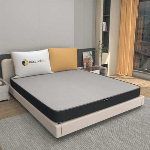 Mundialflex Matratze aus Memory-Schaum für Einzelbett, 80 x 200 cm, Höhe 20 cm, formstabil, orthopädisch, Medizinprodukt