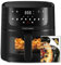 HAIMEEC Air Fryer 4L, 8 cooking options, Visual Window, Max temp 220°C, Nonstick Basket, Digital touchscreen, Easy clean, Shake Reminder, Quiet<60dB for Healthy Cooking
