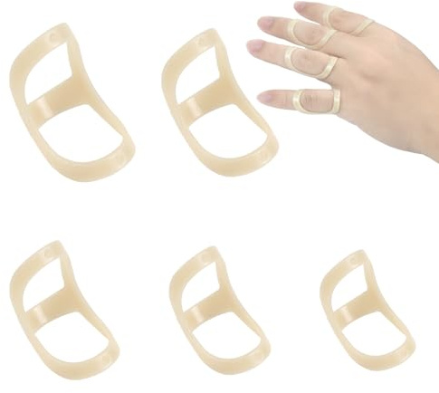 GADITIEK 5pzs Férula Dedo, Férula Para Dedo En Gatillo Cómoda, Férula Para Dedo En Gatillo, Soporte Para Pulgar Para Soporte y Protección De La Artritis, Dedo En Gatillo (6,7,8,9,10)