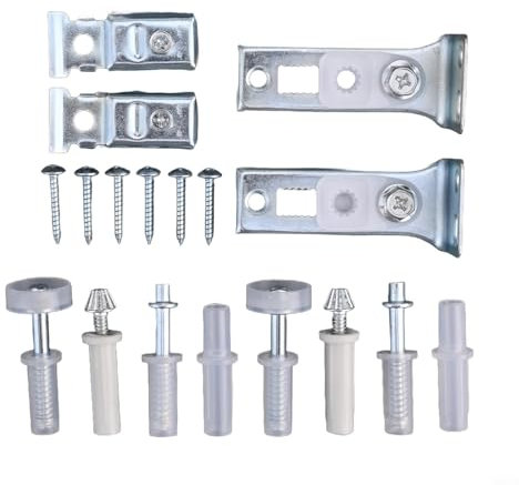 Kit de quincaillerie pour porte de grange 2 pièces, quincaillerie pour porte pliante double, quincaillerie moderne pour porte pliante, 10 x 8 x 4 cm