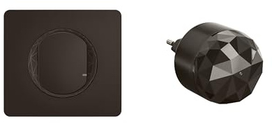 LEGRAND – Pack de arranque para iluminación conectada Céliane with Netatmo – 1 interruptor conectado con opción de variación + 1 puerta de enlace de conexión, color negro mate