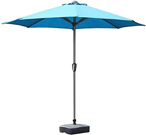 Parasol Parasol Jardin Parasols de 9 Pieds / 2,7 m Parasol de Patio Bleu - Parapluies à manivelle et inclinables Pare-Soleil pour extérieur, Jardin, Patio, Plage, De