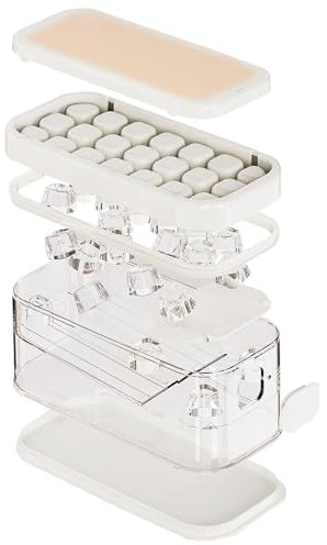 Bandejas de hielo de silicona, moldes grandes, juego de bandejas de congelador, bandeja de hielo flexible para hacer, moldes de silicona para bebidas, máquina de hielo reutilizable, bandeja de hielo
