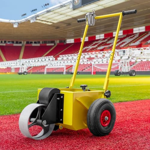 FORZA Macchina per La Marcatura per Campi Sportivi | Marcatura di Campi Sportivi E Campi da Gioco | Spessori Multipli delle Ruote E Verniciatura Opzionale (Macchina + Vernice da 10l, 12cm)